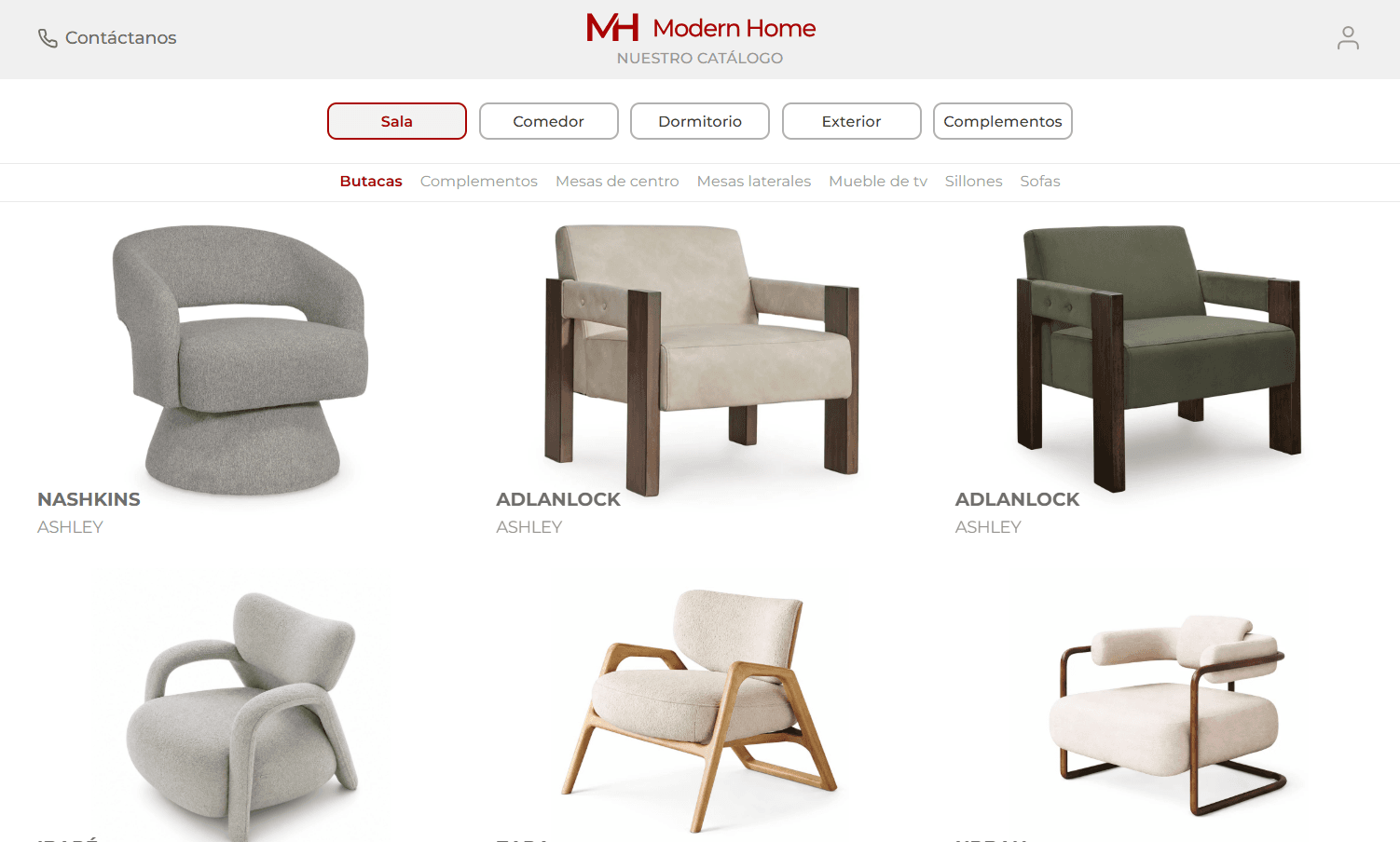 Modern Home - Catálogo Digital